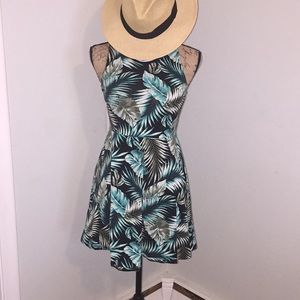 Green and black PINK dress